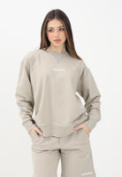 DSQUARED2 Felpa girocollo beige per donna, ragazzi e bambini con stampa logo DQ2739D0094 DQ717 DSQUARED2 