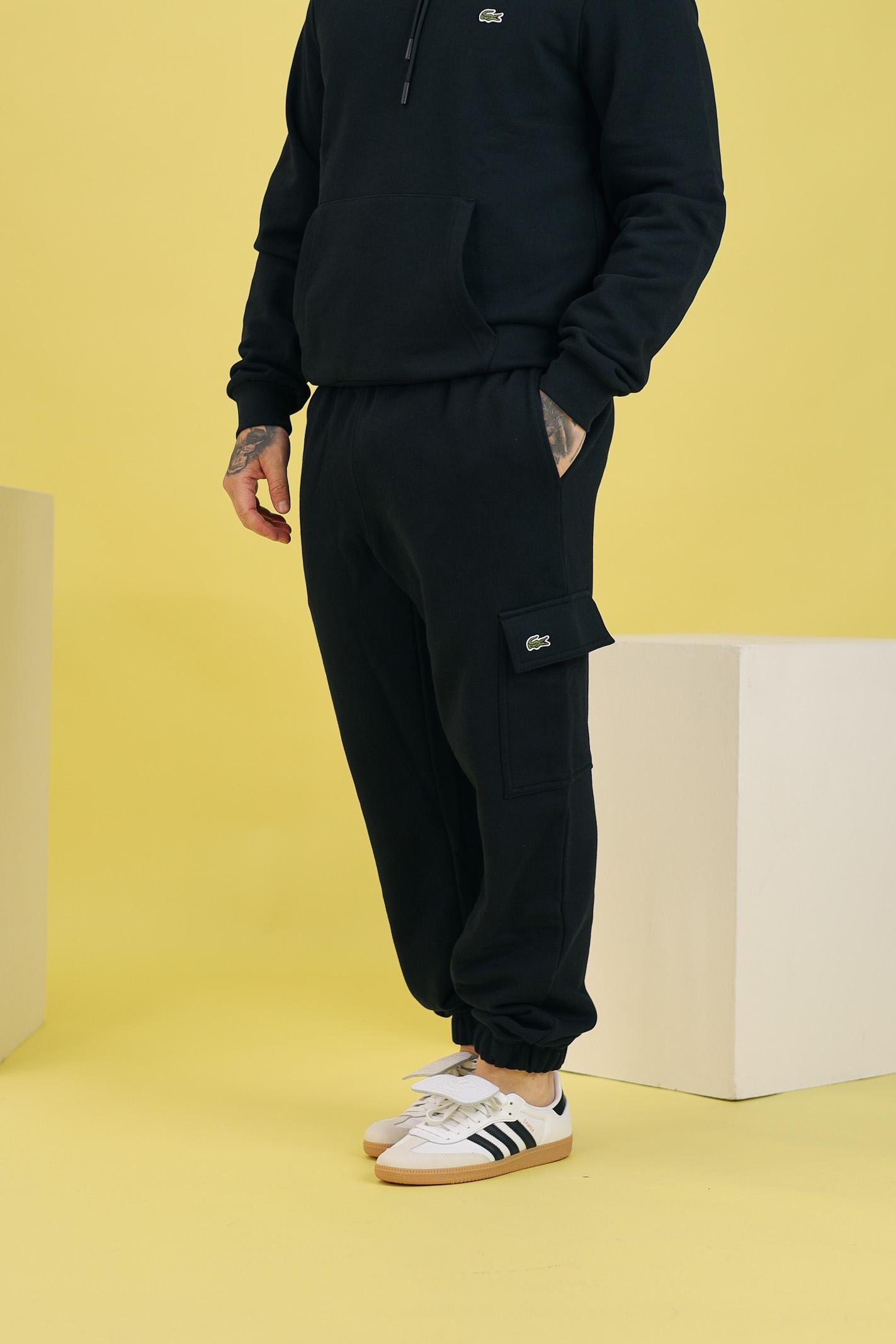 LACOSTE Pantalone sportivo cargo nero per uomo e donna XH9710 031 LACOSTE 