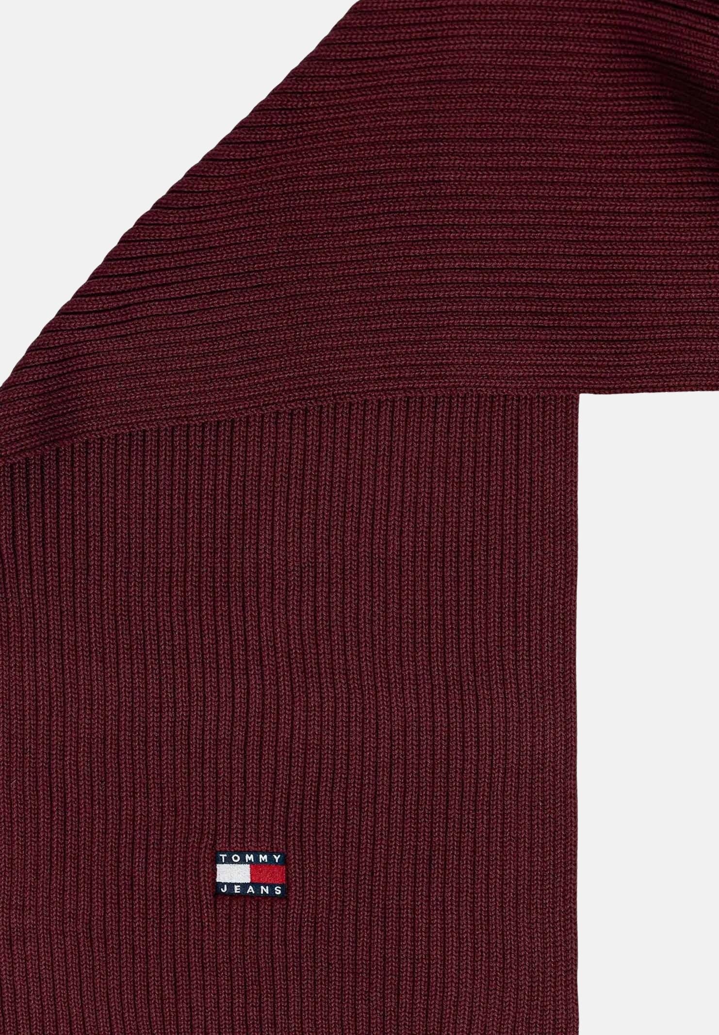 TOMMY JEANS Sciarpa di lana Heritage bordeaux per uomo e donna AM0AM13683 XIU TOMMY JEANS 