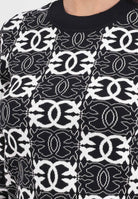 PINKO Maglioncino girocollo nero da donna con logo Love Birds 106041A2YD ZZ2 PINKO 