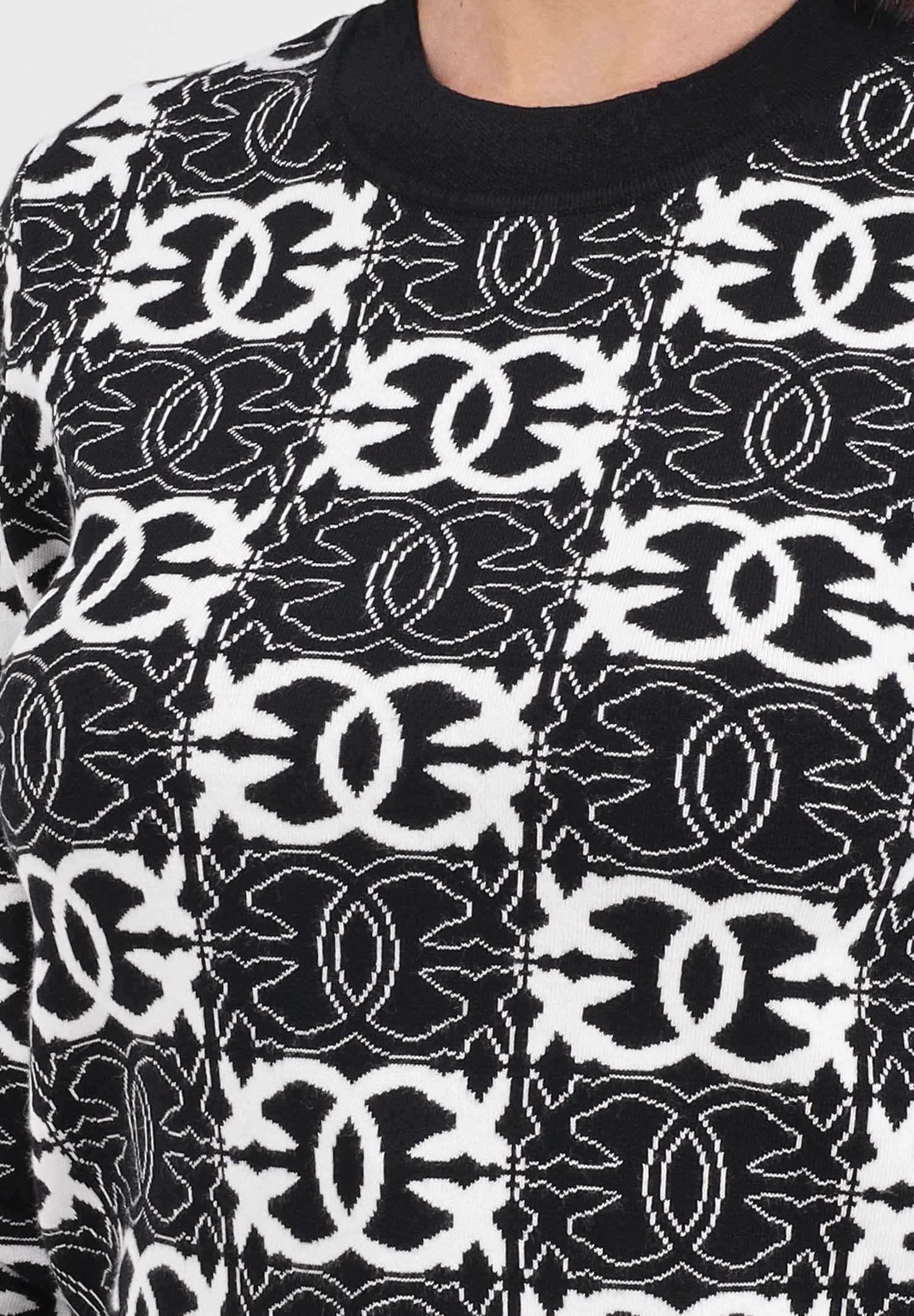 PINKO Maglioncino girocollo nero da donna con logo Love Birds 106041A2YD ZZ2 PINKO 