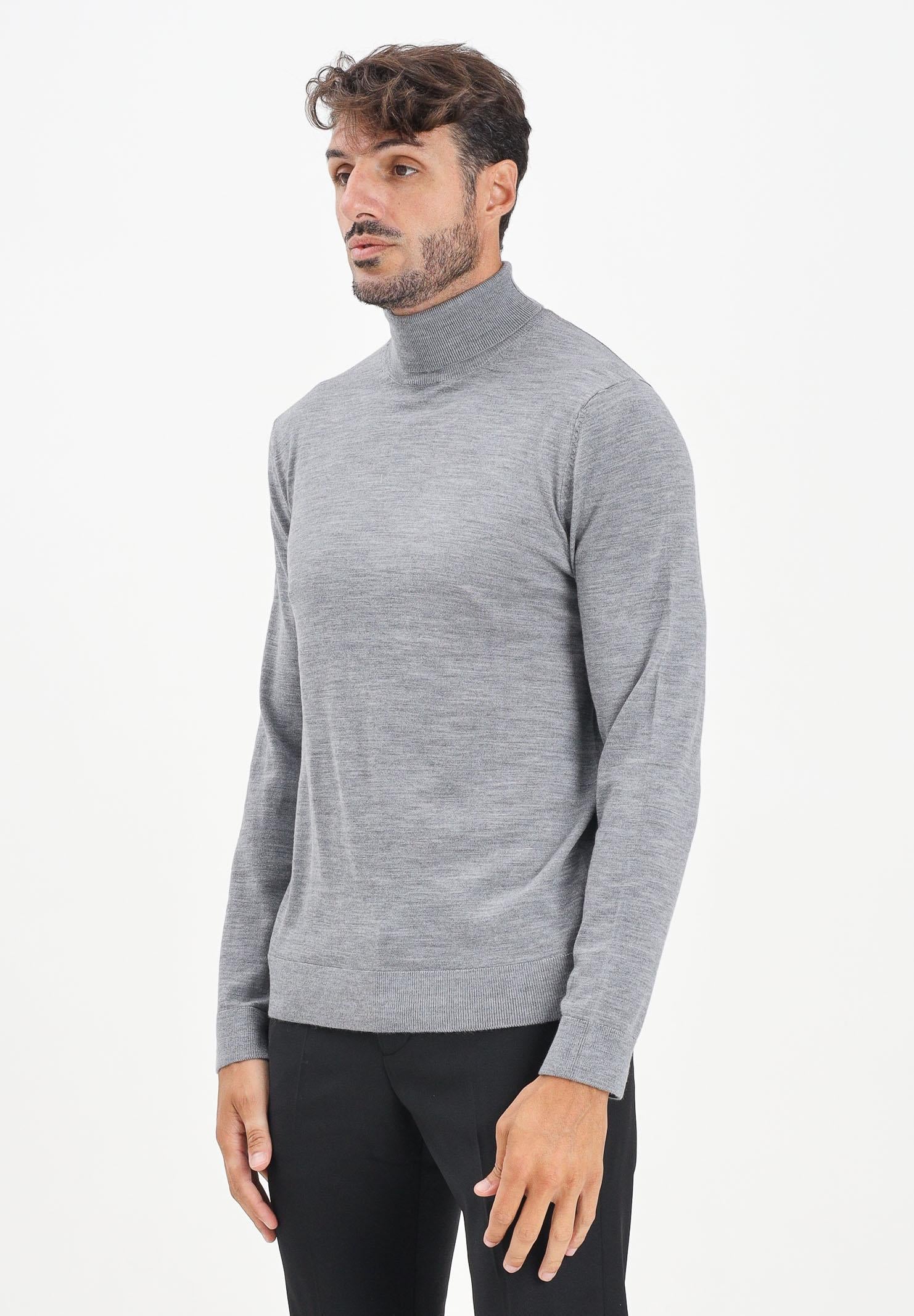 SELECTED HOMME Maglione a collo alto grigio da uomo 16094653 MediumGreyMel SELECTED HOMME 