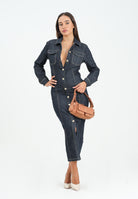 VICOLO Abito lungo Anita in denim scuro da donna DF5085 VU VICOLO 