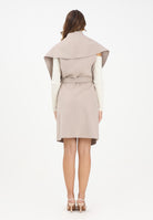 VICOLO Cappotto smanicato beige da donna TF0056 FU114 VICOLO 