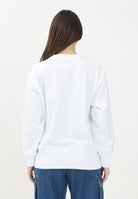 MAISON MARGIELA Felpa girocollo bianca per donna, ragazzi e bambini con logo numerico Pixe M60796MM02X M6100 MAISON MARGIELA 