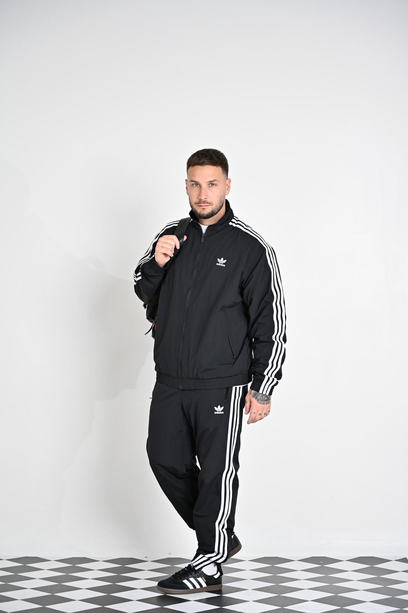 ADIDAS ORIGINALS Pantalone sportivo Adicolor Woven Firebird nero da uomo IT2501  ADIDAS ORIGINALS 