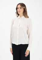 ARMANI EXCHANGE Camicia a manica lunga panna da donna XW000666AF16121 U1003 ARMANI EXCHANGE 