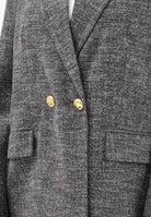 PINKO Giacca doppiopetto marrone da donna in flanella 105650A2SK ZM7 PINKO 