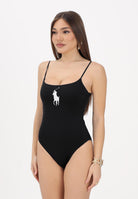 RALPH LAUREN Costume intero nero da donna con logo 21654304 BLK RALPH LAUREN 