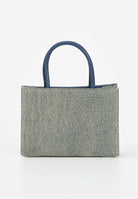 DIESEL Borsa DSL 3D in denim solarizzato da donna con logo istituzionale J02529P5499 H8457 DIESEL 