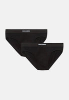 DSQUARED2 Slip (2pz) neri da uomo con fascia elastica logata DCX200070 001 DSQUARED2 