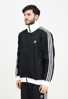 ADIDAS ORIGINALS Felpa con zip Adicolor Classics Beckenbauer nera da uomo II5763  ADIDAS ORIGINALS 