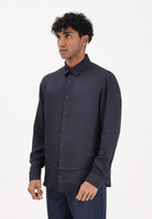 PATRIZIA PEPE Camicia a manica lunga blu da uomo 5C0310A093U C166 PATRIZIA PEPE 