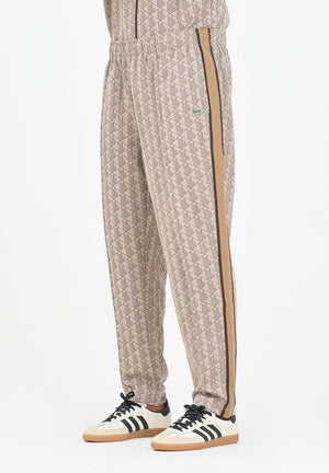 LACOSTE Pantalone sportivo marrone da uomo con monogramma Paris XH1440 6IR LACOSTE 