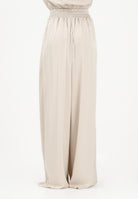 SHIT Pantalone elegante a palazzo color pietra da donna SH26048 PI SHIT 