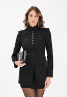 PATRIZIA PEPE Giacca officer Radical Rose nera da donna 8S0557A025 K103 PATRIZIA PEPE 