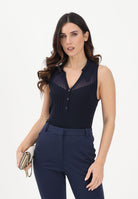 PINKO Canotta a polo FOSCHIA blu da donna 106318A34B G56 PINKO 