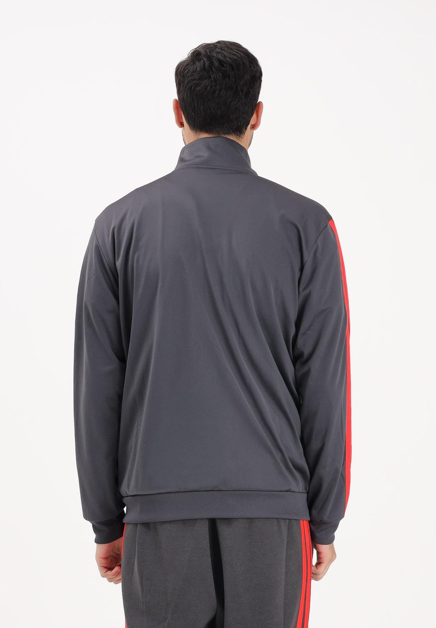 ADIDAS PERFORMANCE Felpa con zip Audi Revolut F1® Team DNA grigia e rossa da uomo KE6784 . ADIDAS PERFORMANCE 