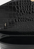 ELISABETTA FRANCHI Pochette nera da donna con logo e nappina BS56A57E2 110 ELISABETTA FRANCHI 