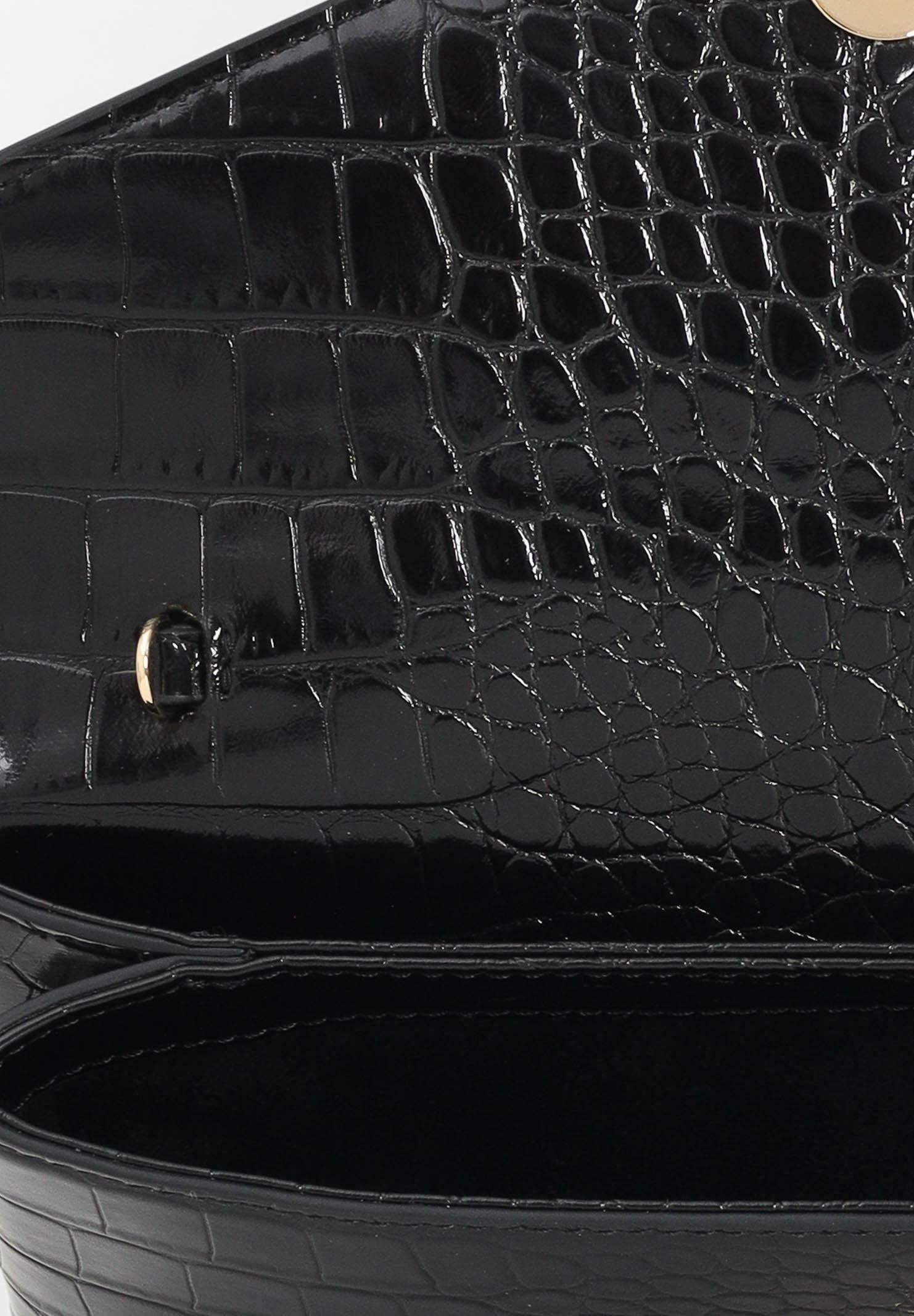 ELISABETTA FRANCHI Pochette nera da donna con logo e nappina BS56A57E2 110 ELISABETTA FRANCHI 