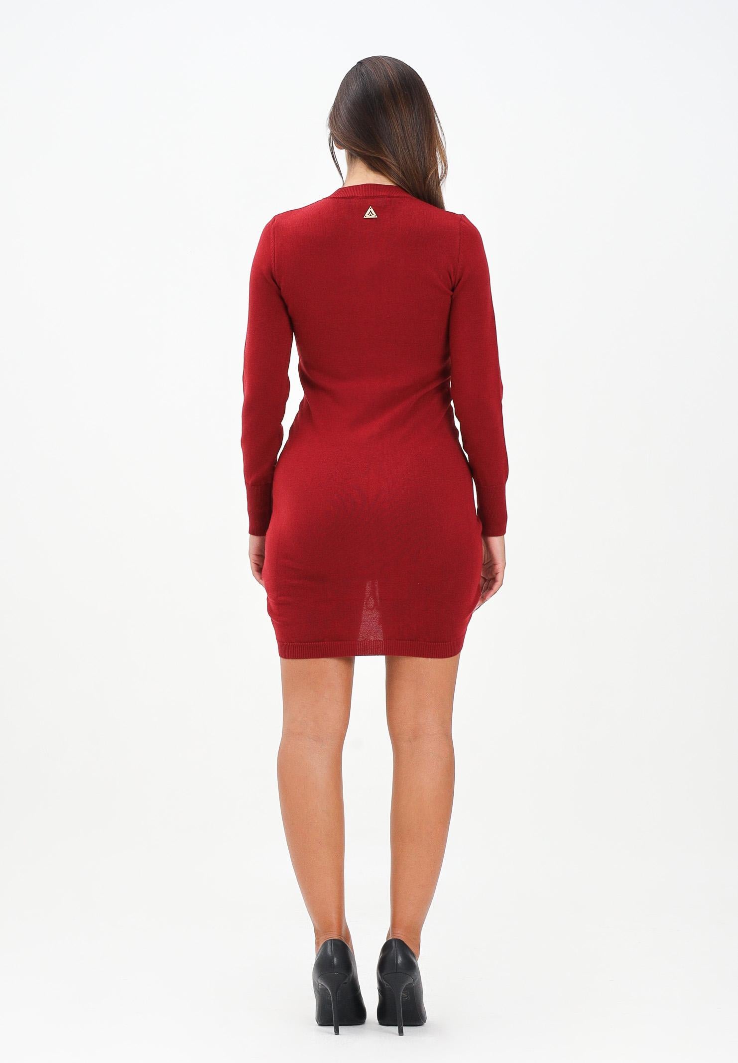 AKEP Abito corto rosso da donna regolabile al centro VSKD11015 V1 AKEP 