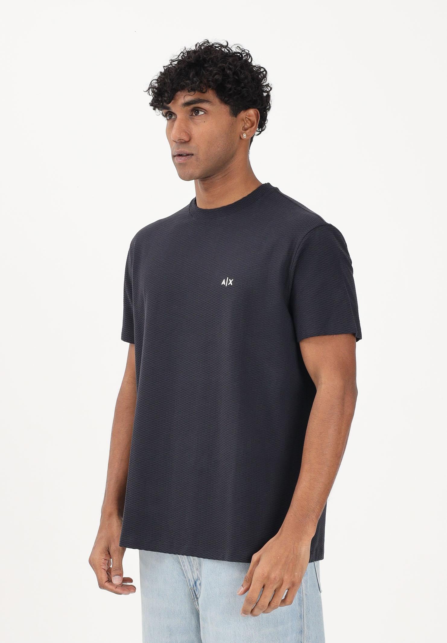 ARMANI EXCHANGE T-shirt a manica corta blu da uomo con logo A|X XM002453AF10337 UB101 ARMANI EXCHANGE 