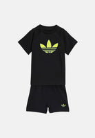 ADIDAS ORIGINALS Completino TREFOIL nero da neonato KD1040 . ADIDAS ORIGINALS 