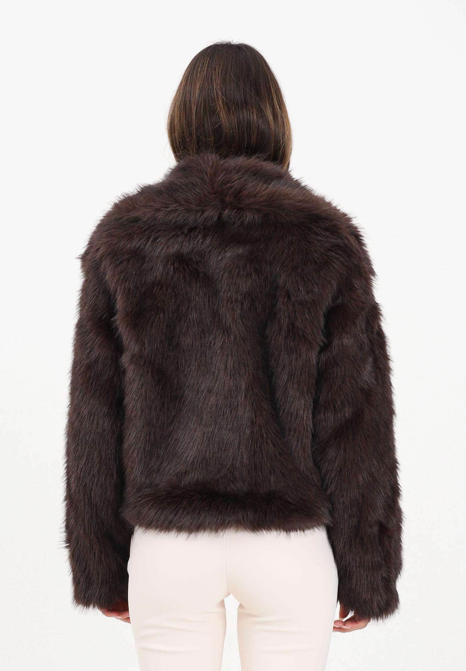 ONLY Pelliccia sintetica marrone da donna 15348977 ChocolateTorte ONLY 