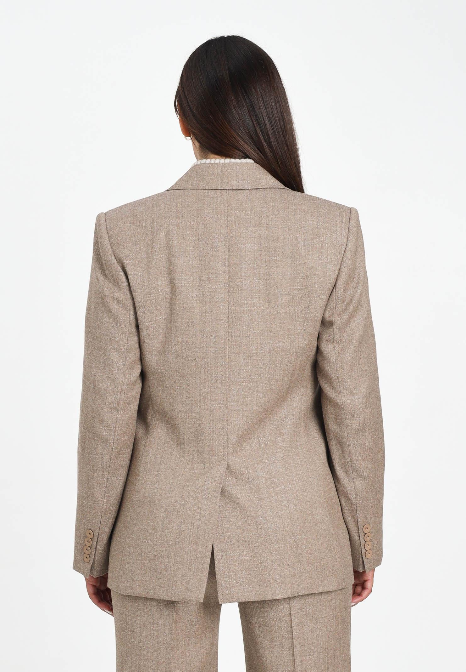 MAX MARA Giacca monopetto HODEIDA beige da donna 2526046071600 002 MAX MARA 