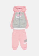 NIKE Completo rosa e grigio da neonato con stampa logo 66N341 A0W NIKE 