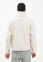 LACOSTE Felpa con mezza zip panna da uomo SH5500 XFJ LACOSTE 