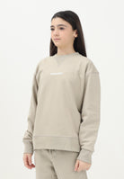 DSQUARED2 Felpa girocollo beige per donna, ragazzi e bambini con stampa logo DQ2739D0094 DQ717 DSQUARED2 