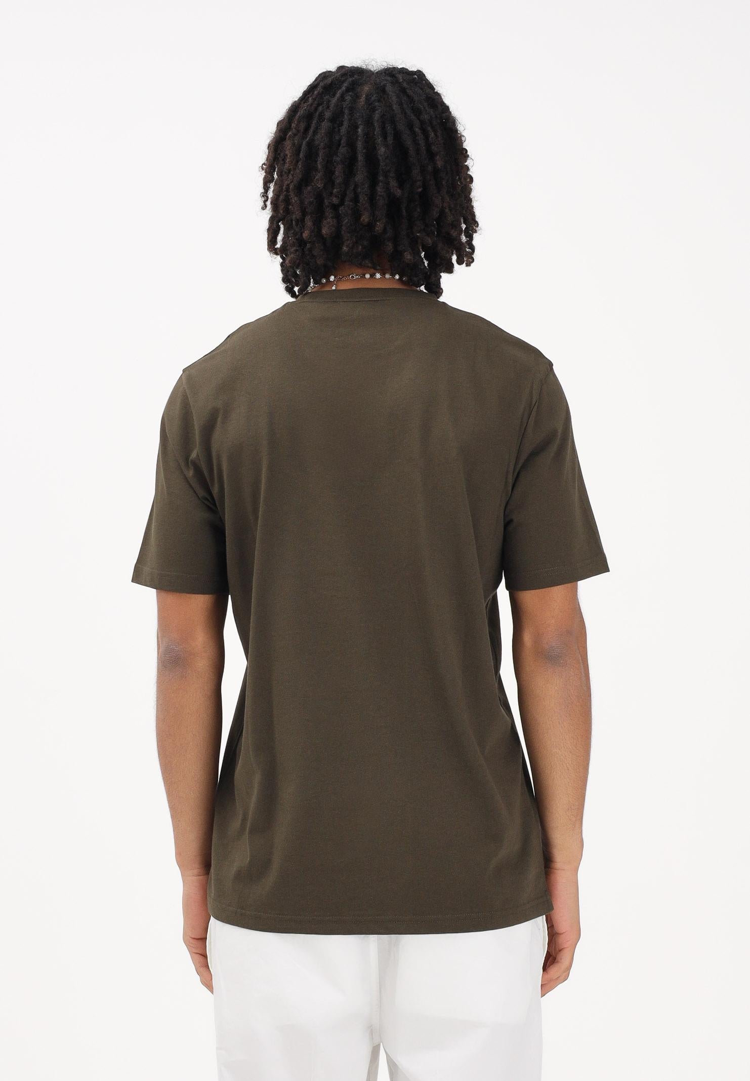 LYLE & SCOTT T-shirt a manica corta verde oliva da uomo con patch logo TS400VOG W485 LYLE & SCOTT 