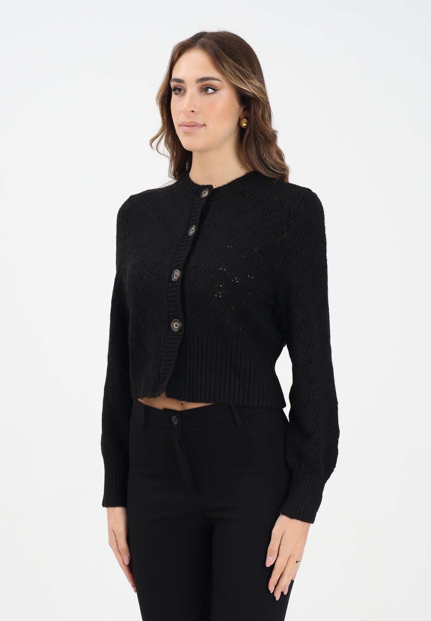 JDY Cardigan corto nero da donna 15355619 Black JDY 