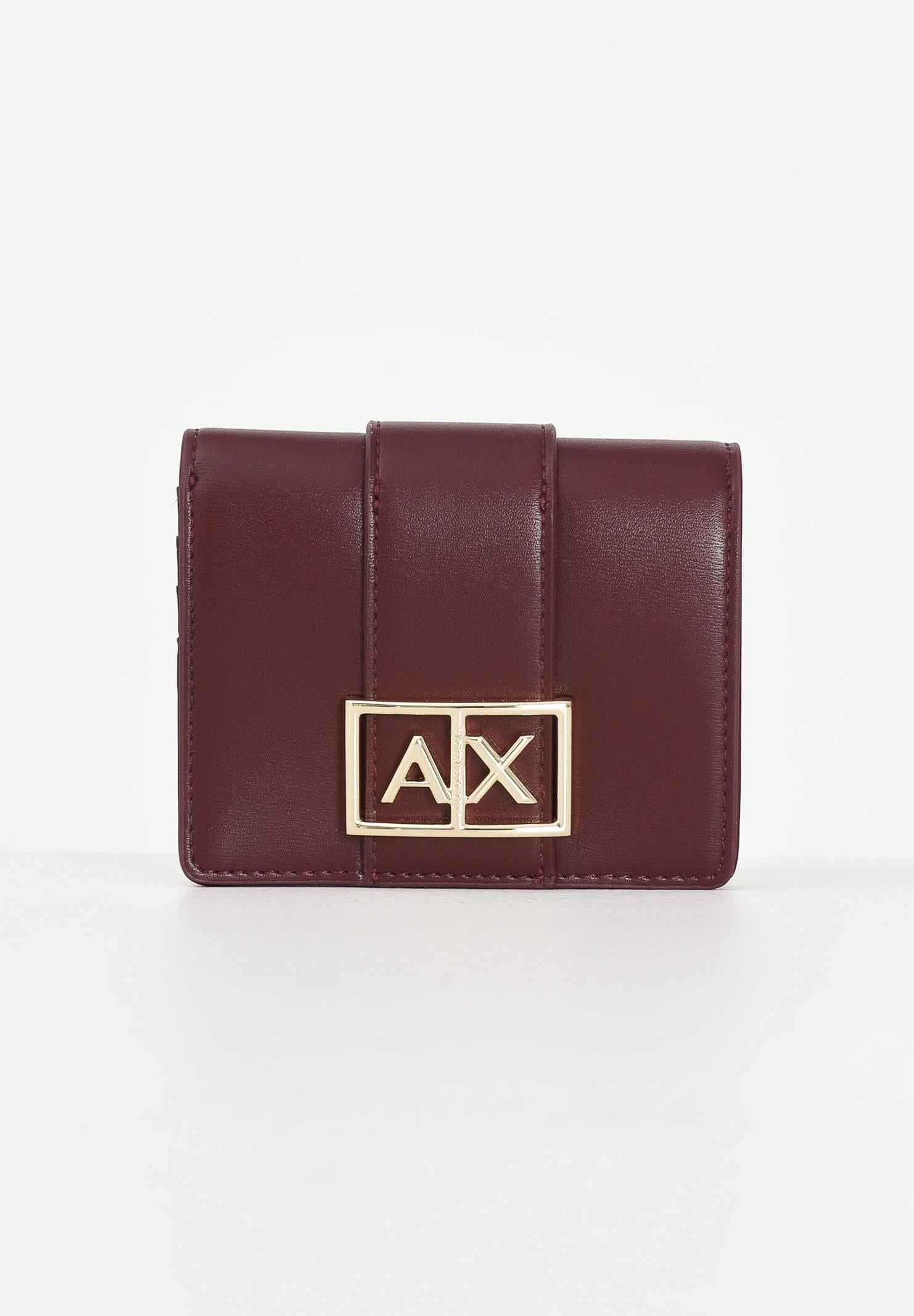 ARMANI EXCHANGE Portafogli bordeaux da donna con logo XW000360AF12039 UA343 ARMANI EXCHANGE 