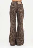 ADIDAS ORIGINALS Pantalone Wide Leg Leopard marrone da donna KA2682  ADIDAS ORIGINALS 