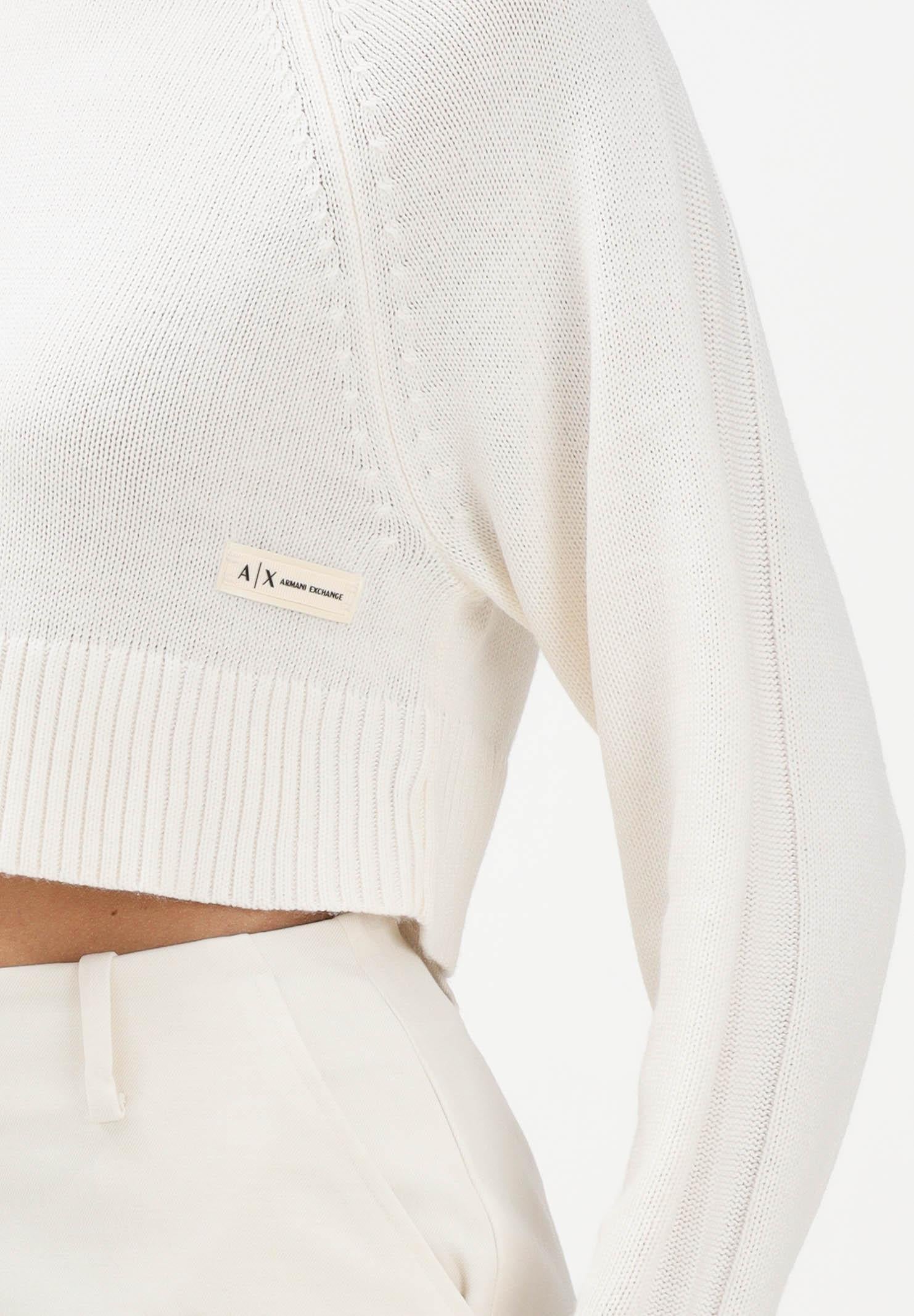 ARMANI EXCHANGE Maglia con cappuccio panna da donna XW000767AF13774 U1003 ARMANI EXCHANGE 