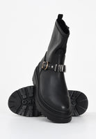 PINKO Stivali bassi neri da donna con cinturino decorativo SD0447P061Z99 . PINKO 