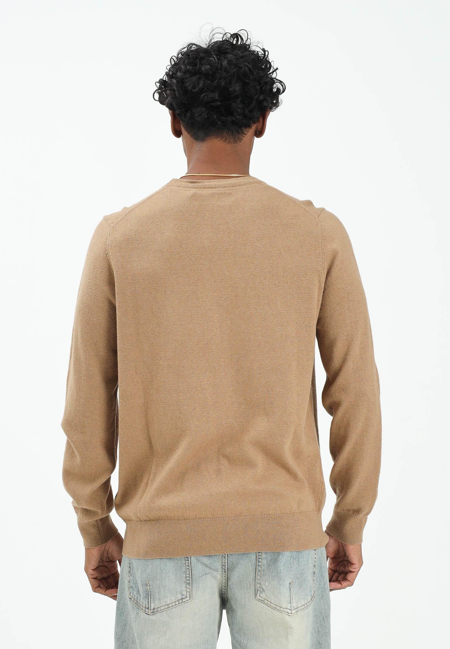 LYLE & SCOTT Maglioncino girocollo beige da uomo KN2110VC X851 LYLE & SCOTT 