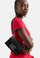 ARMANI EXCHANGE Borsa a tracolla nera da donna con logo XW00071AF12039 UC001 ARMANI EXCHANGE 