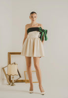 SANTAS Abito corto GRÂCE panna da donna PV2617 PAVE SANTAS 