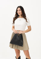 MAISON MARGIELA Maglia a manica corta bianca per donna, ragazze e bambine in maglia a costine M60989MM07X M6101 MAISON MARGIELA 