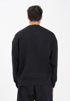 ADIDAS PERFORMANCE Felpa girocollo Essentials Loose Fit 3 Bar Logo nera da uomo JF3542 . ADIDAS PERFORMANCE 