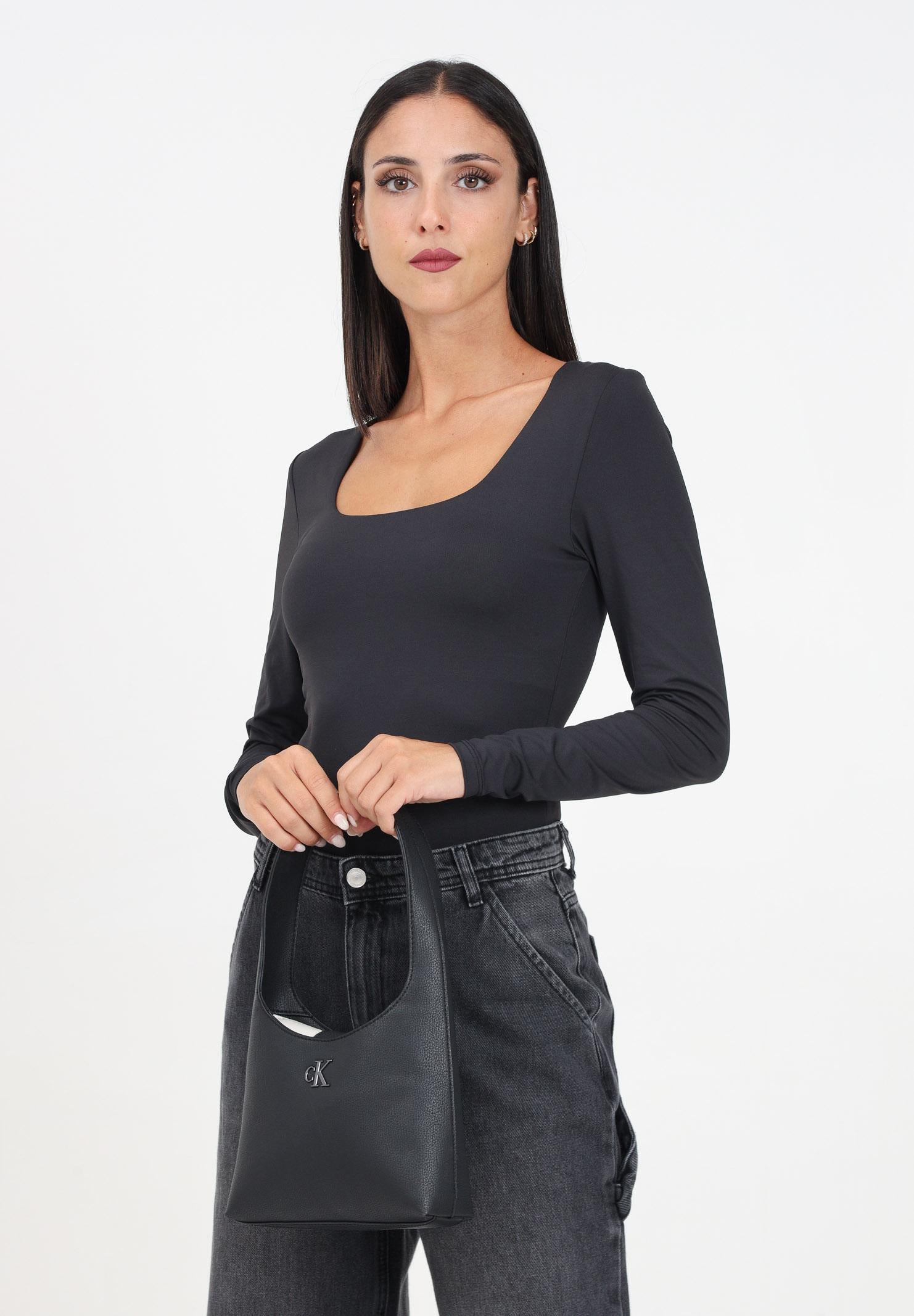 ONLY T-shirt a manica lunga nera da donna