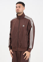 ADIDAS ORIGINALS Felpa con zip Adicolor Classics Firebird marrone da uomo KA0459 . ADIDAS ORIGINALS 