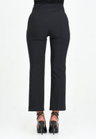 ELISABETTA FRANCHI Pantalone elegante nero da donna in doppio crêpe<BR/> PA10856E2 110 ELISABETTA FRANCHI 