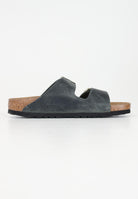 BIRKENSTOCK Ciabatte Arizona verde oliva per uomo e donna in pelle oliata 1028030 . BIRKENSTOCK 