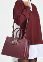 ARMANI EXCHANGE Shopper bordeaux da donna XW000305AF12039 UA343 ARMANI EXCHANGE 
