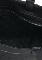 ARMANI EXCHANGE Shopper a spalla nera da donna con logo all-over XW001481AF15774 UC001 ARMANI EXCHANGE 