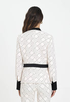 ELISABETTA FRANCHI Giacca panna da donna con fantasia GIS0156E2 EF1 ELISABETTA FRANCHI 